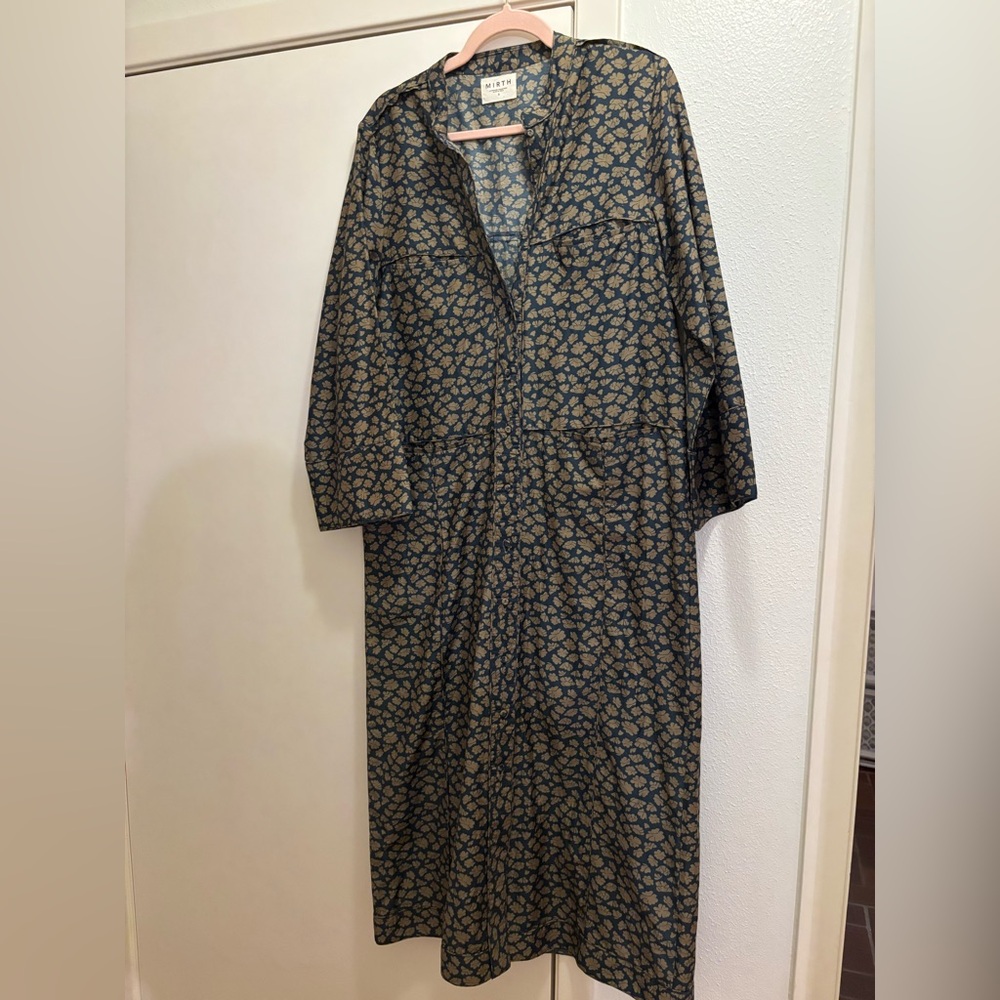 Mirth navy and olive  Dress